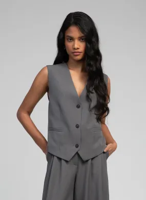  AN'GE   KIMOLO - Giacca scollo a V | Grigio