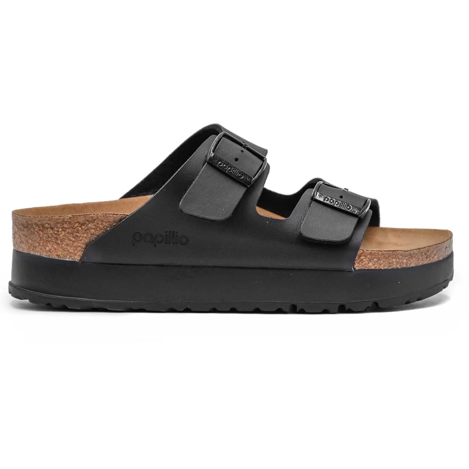 Birkenstock Papillio Sandali Pap Flex Donna Nero Zeppa Alla Moda