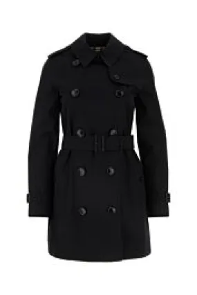 Black cotton trench    
