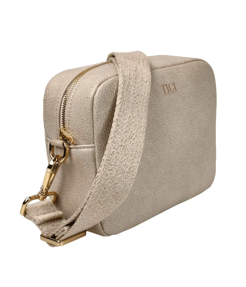Borsa donna artigianale - Ecopelle panna