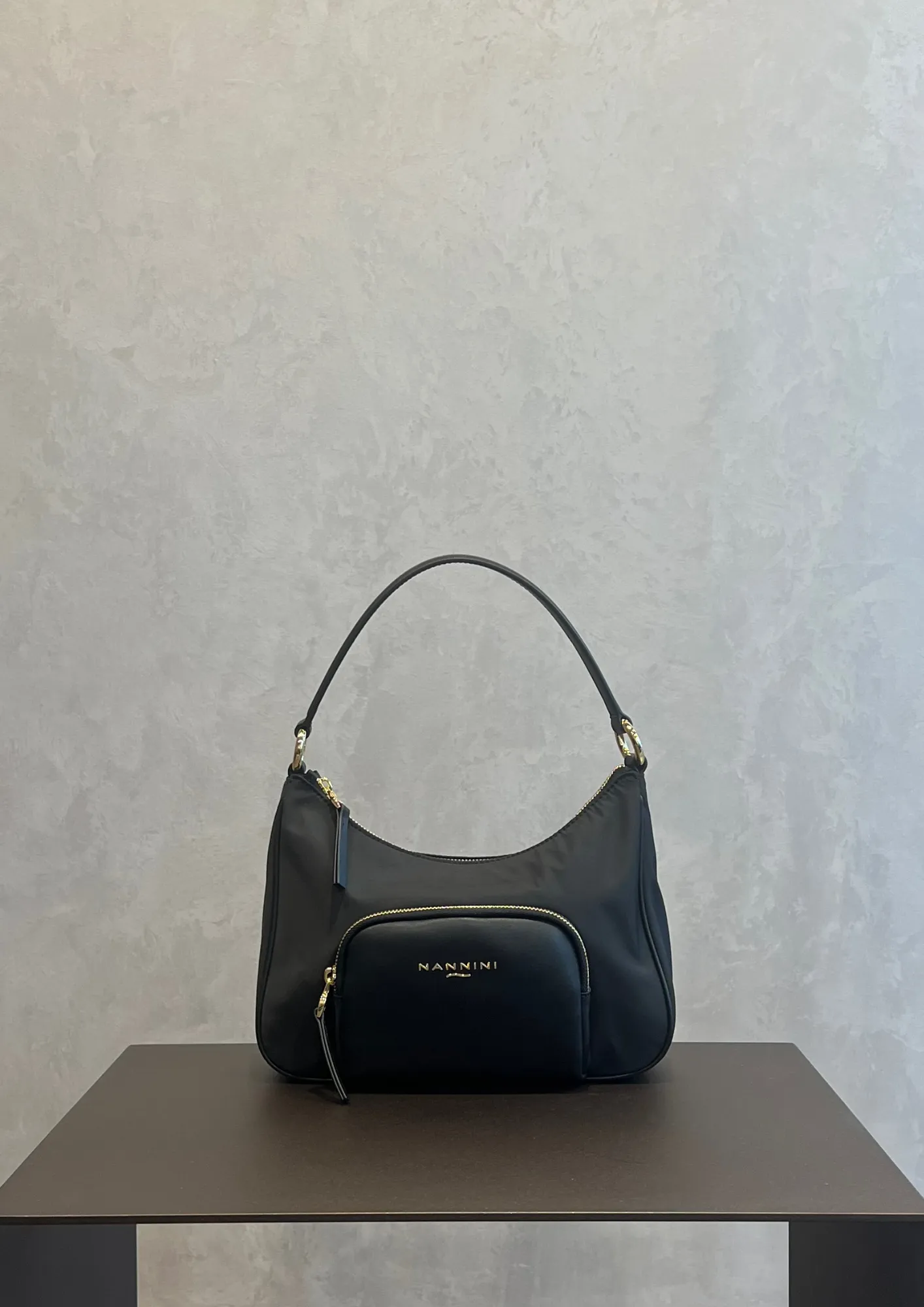 Borsa hobo Nannini Gardenia in tessuto