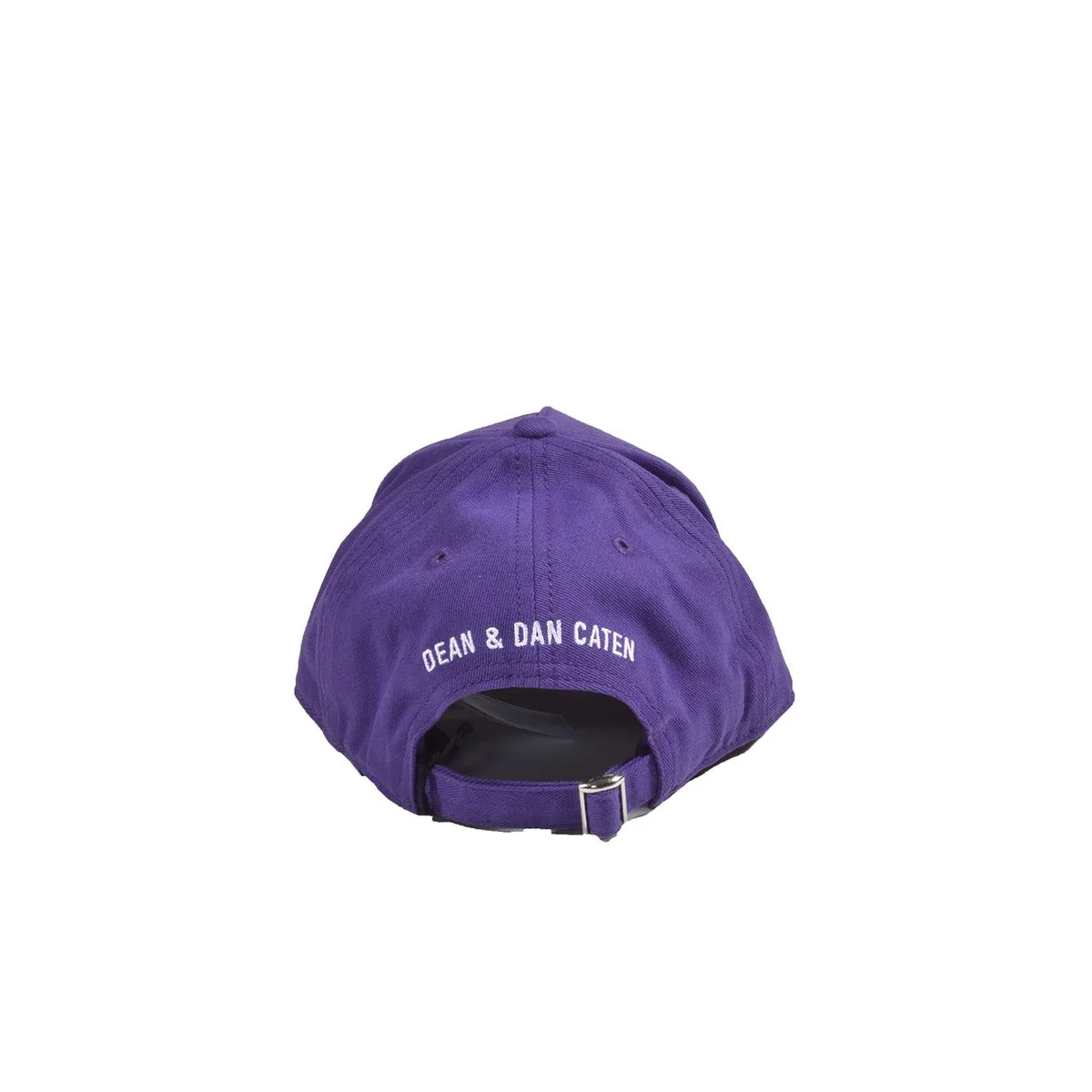 Cappello Be Icon in cotone viola con ricamo logo Dsquared2 Junior