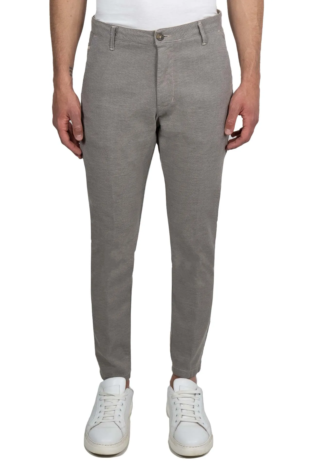 Chinos in cotone stretch slim fit
