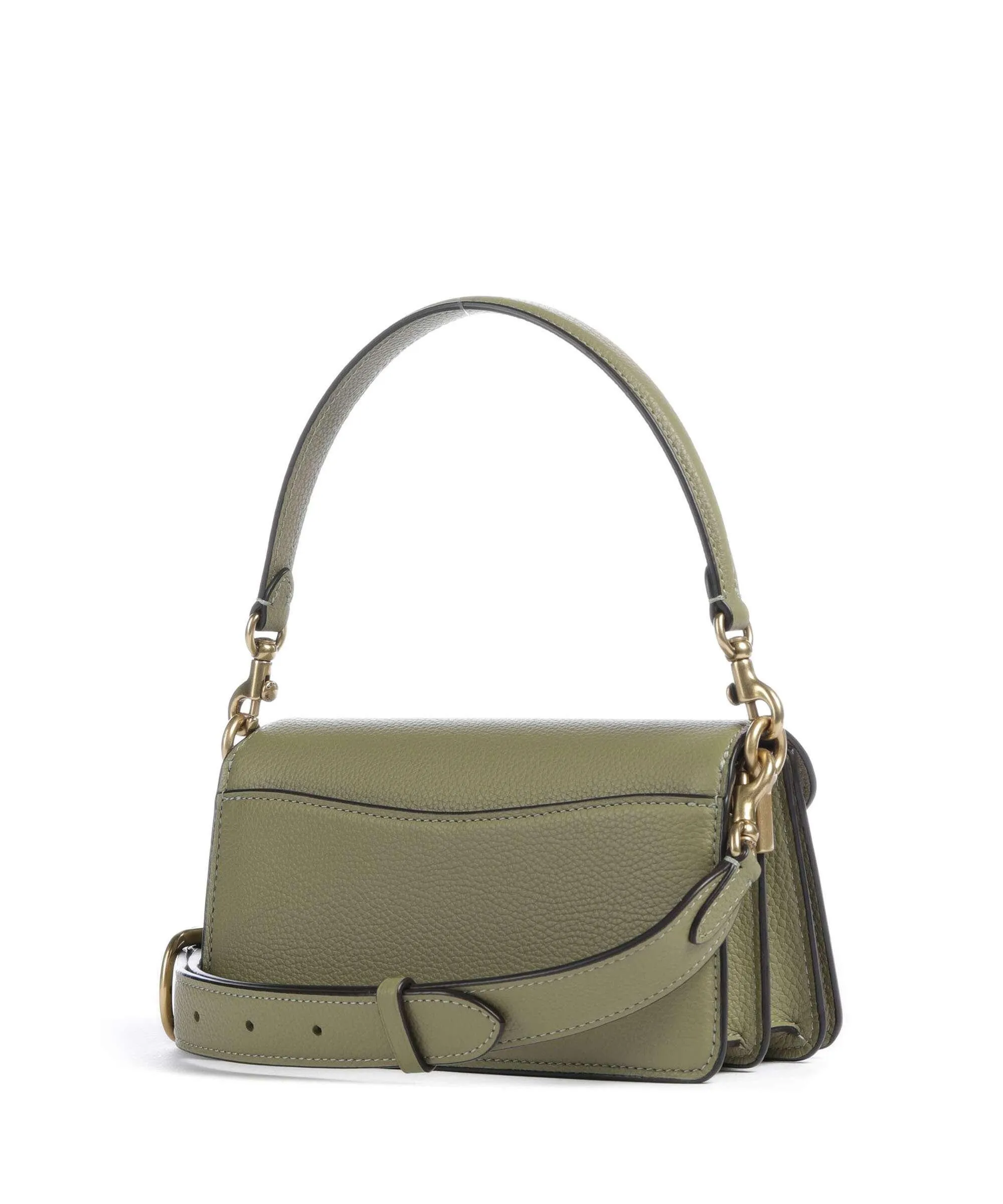  Coach Tabby 20 Borsa a tracolla pelle granulata cachi  