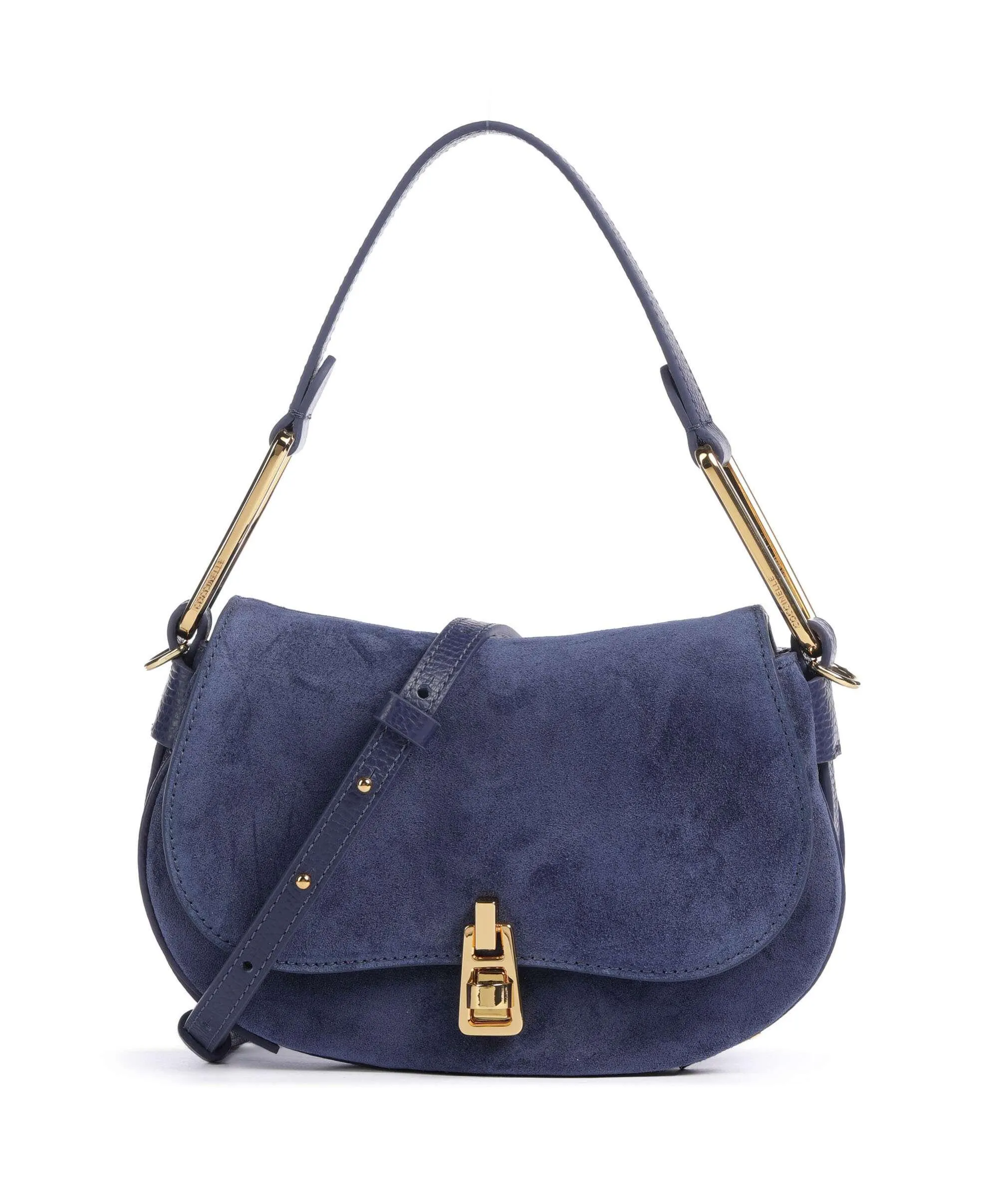  Coccinelle Magie Suede Borsa a spalla pelle bovina ruvida, pelle di vacchetta grana blu scuro  