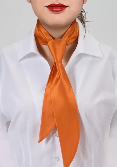 Cravatta donna arancione