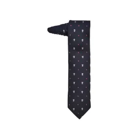 Fefè Napoli - Cravatta Seta Dandy Caffe Blu - Cravatte - Handmade in Italy - Luxury Exclusive Collection