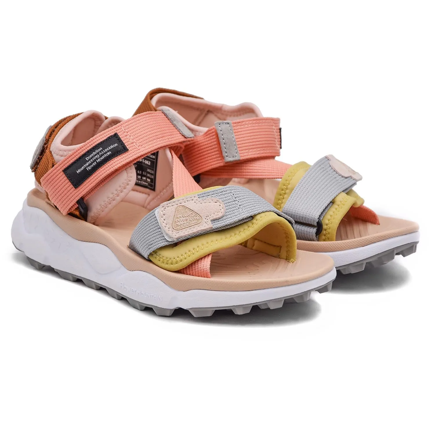 Flower Mountain Sandali Nazca Taupe Donna Suola Figure Geometriche