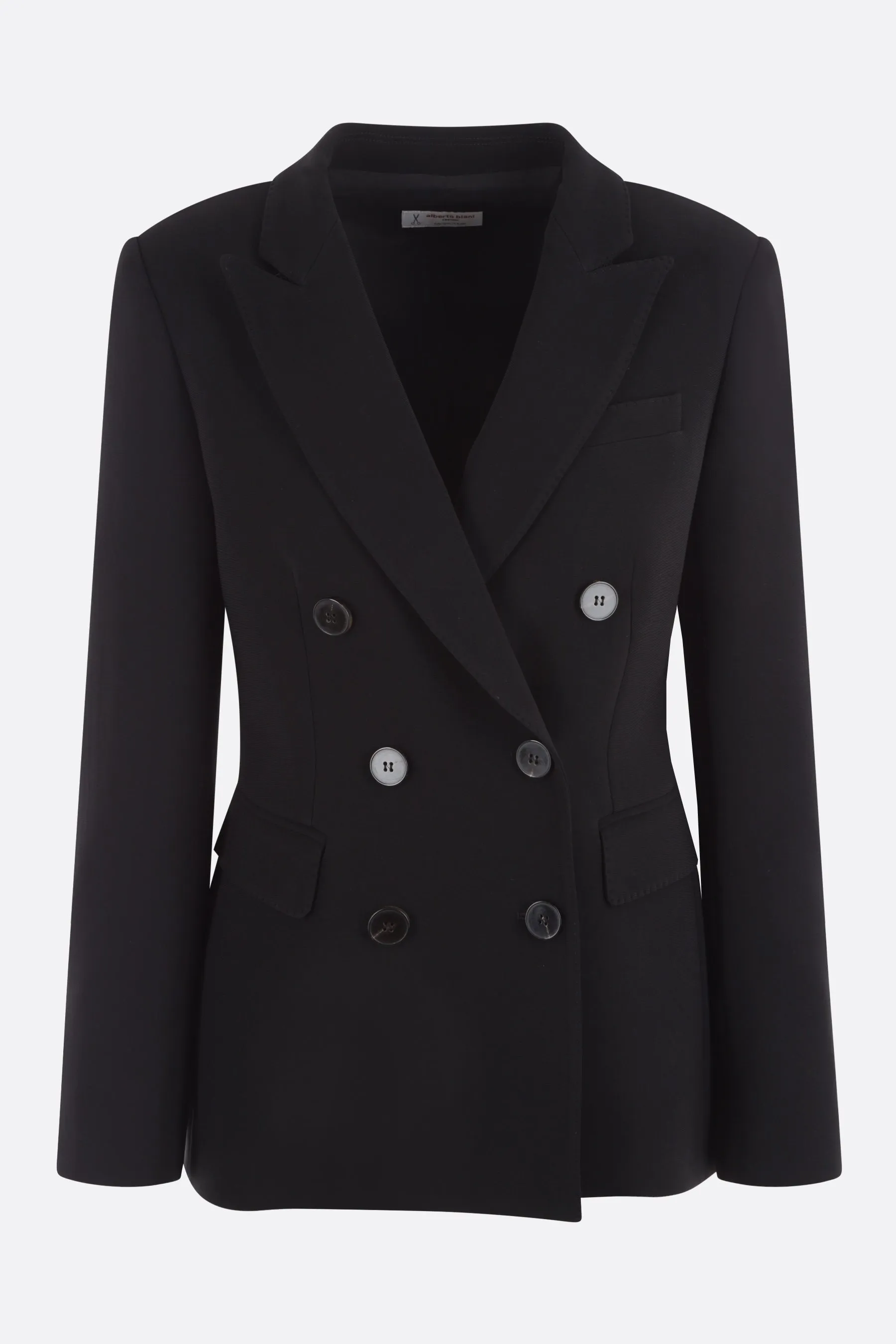  giacca doppiopetto in cady stretch  