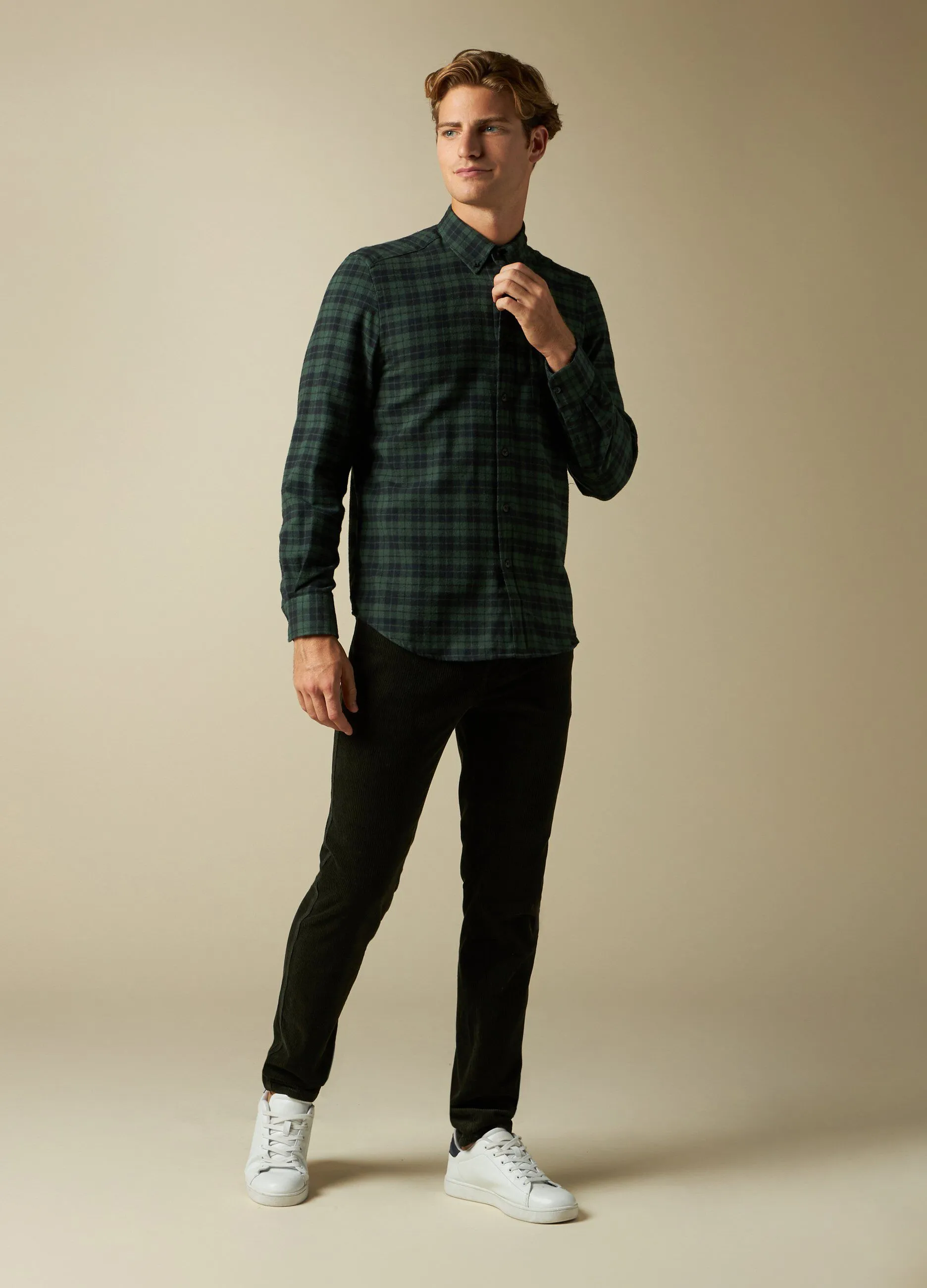 J. HART & BROS  Pantaloni in costina di velluto uomo