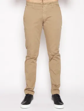 MANUEL RITZ - Pantaloni chinos slim fit BEIGE