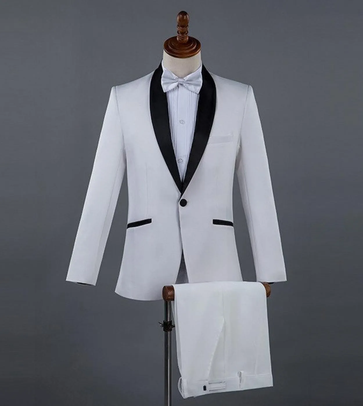Nero Boutique Single Button Uomo Abiti Costume Homme Wedding Groom Tuxedo Terno Masculino Slim Fit Blazer 2 Pz Giacca P
