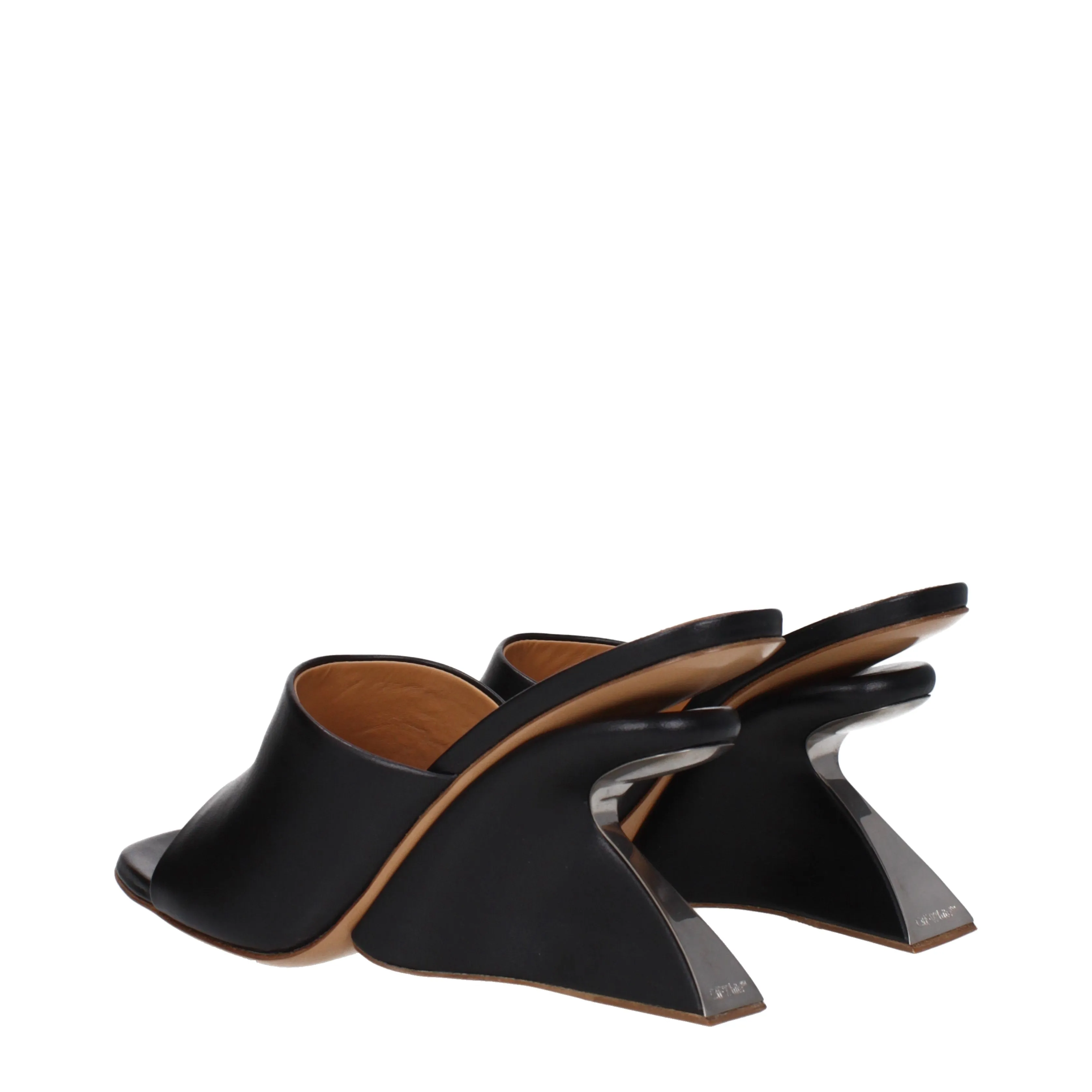 Off-White Sandali Jug Donna Pelle Nero