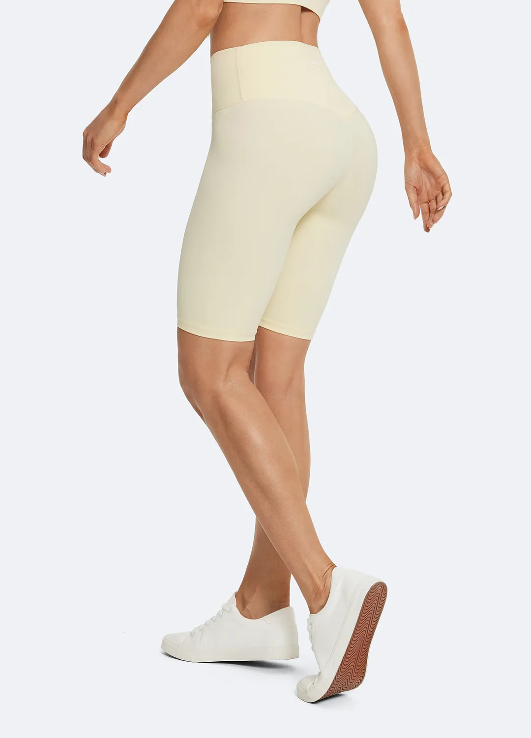 Pantaloncini da bici giallo pastello  