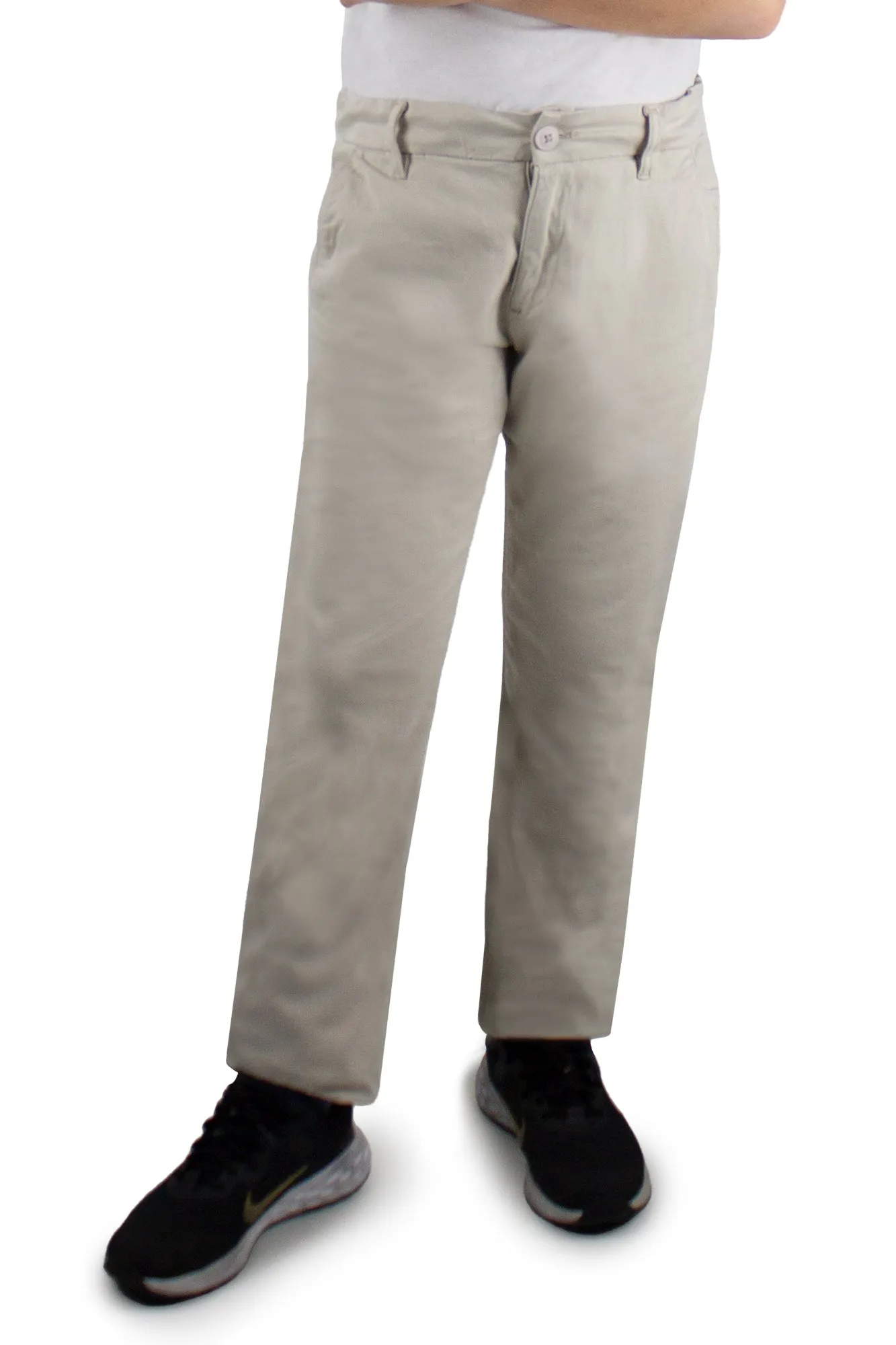 Pantaloni chinos in cotone stretch