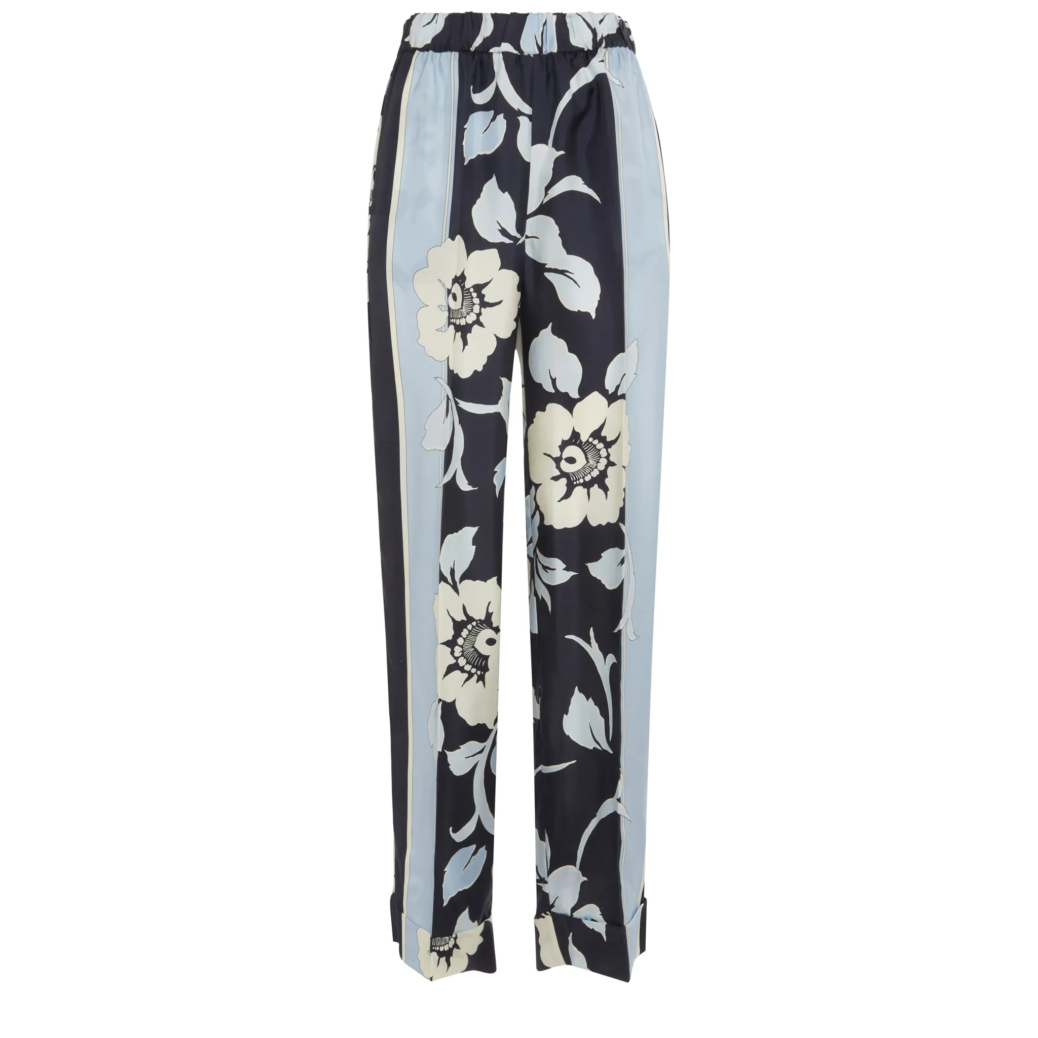 P.A.R.O.S.H.  Pantalone in seta blu