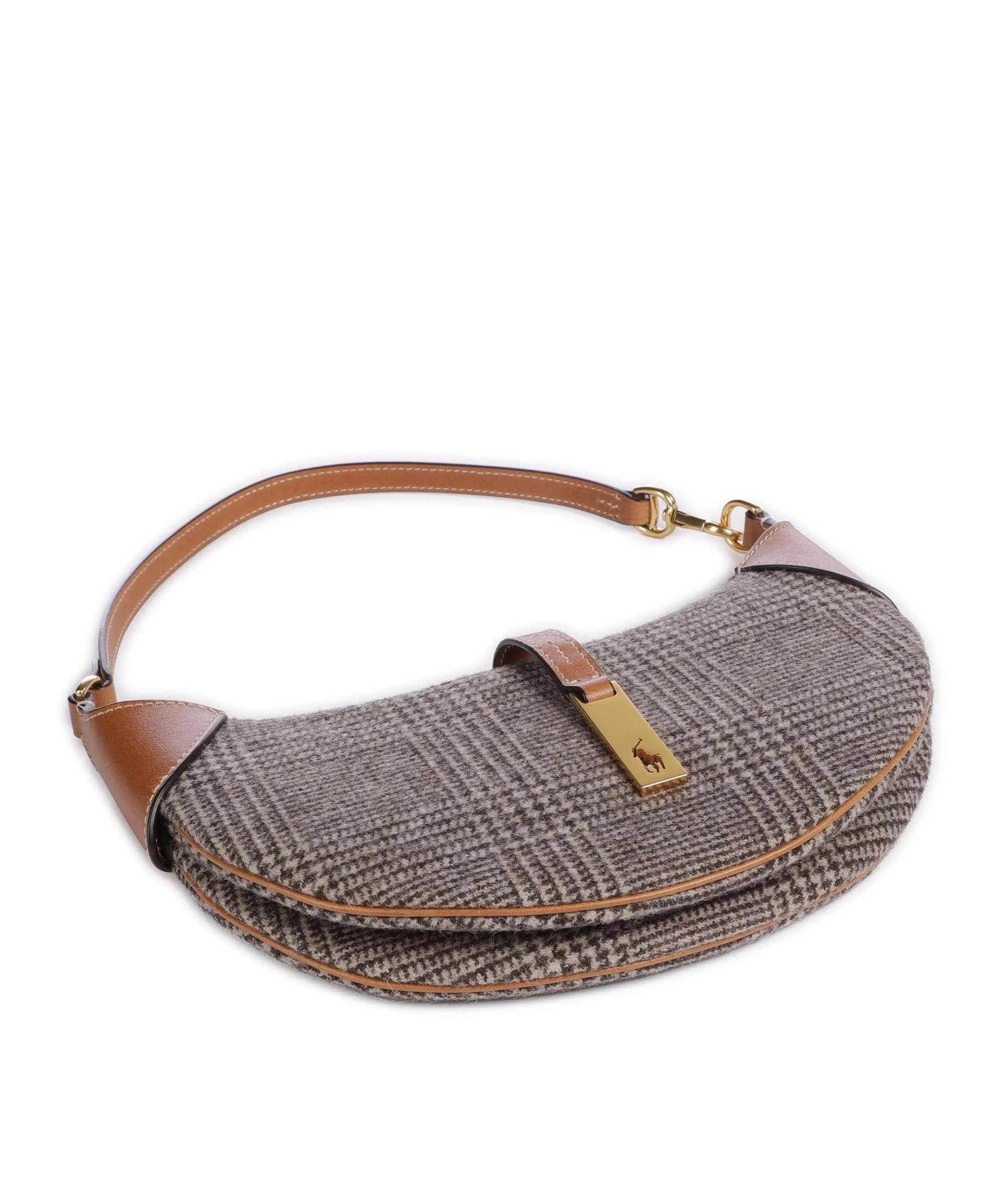  Polo Ralph Lauren ID Collection Borsa a spalla tissu marrone  