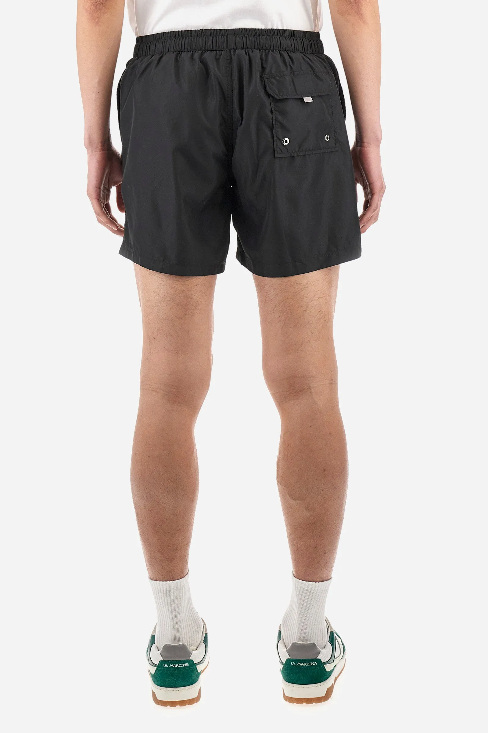 Regular-fit swimming shorts in synthetic fabric - Clint