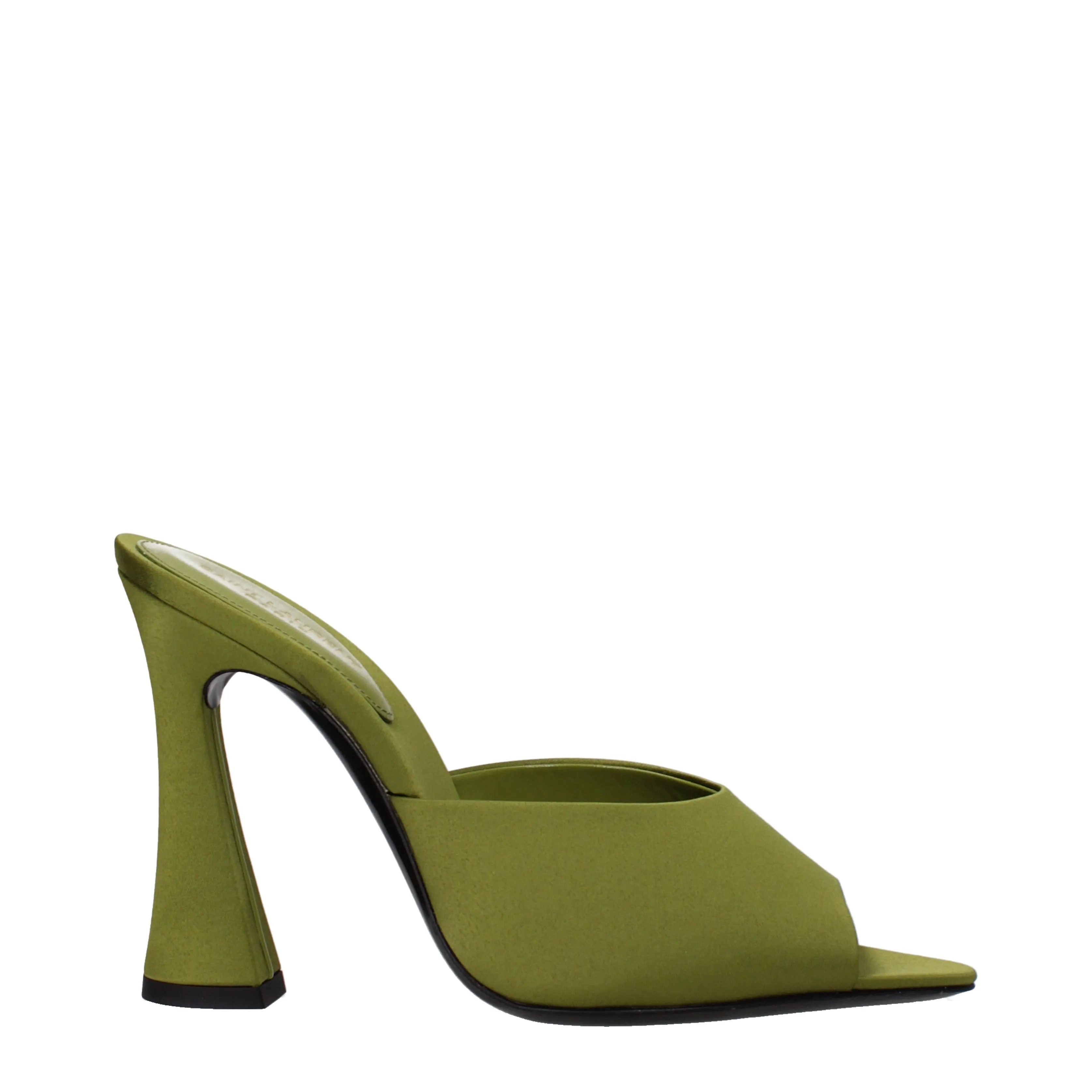 Saint Laurent Sandali Donna Raso Verde/Cachi