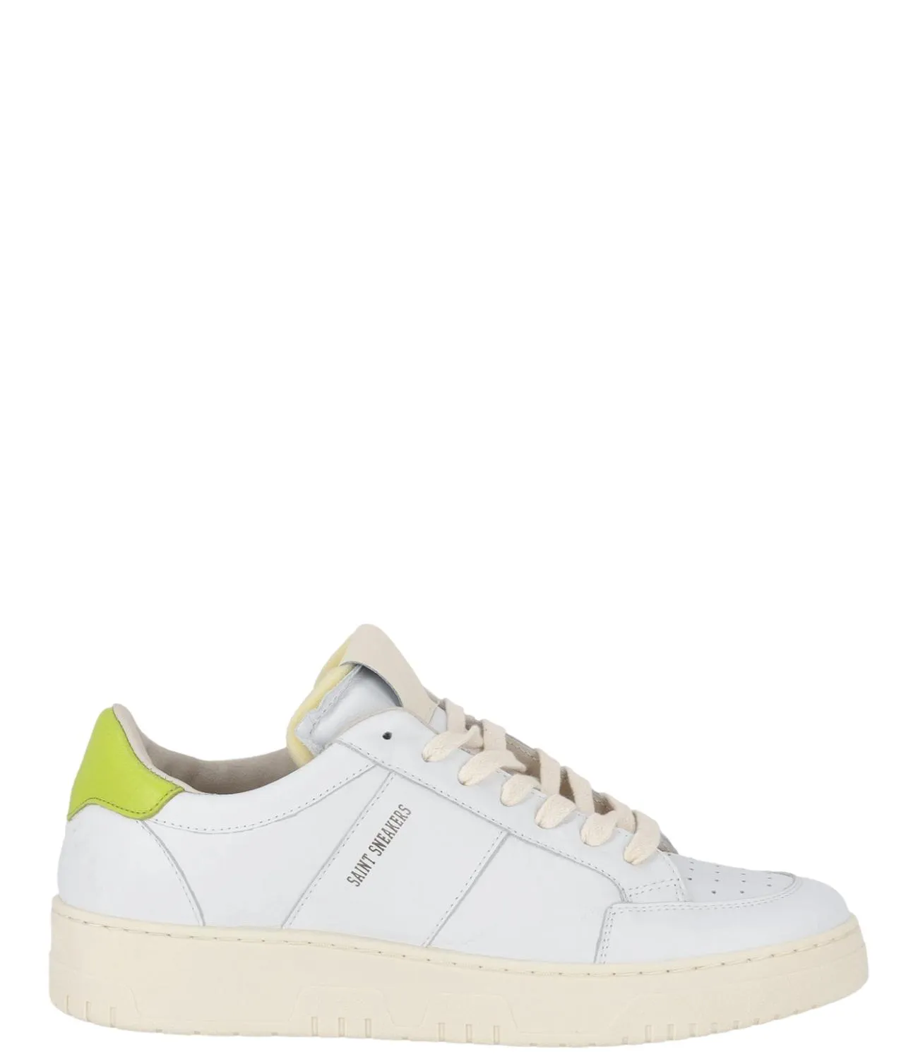 Saint Sneakers Uomo Bianco verde acido