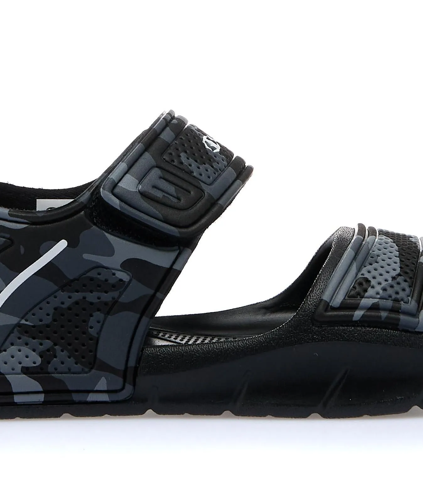Sandali neri bimbo in gomma da mare con velcro