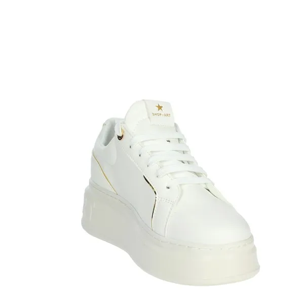 SHOP ART  SNEAKERS BASSA SASS230214 BIANCO/ORO